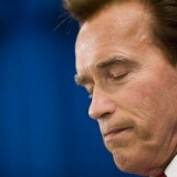 Former California Governor Arnold Schwarzenegger at a press conference on July 24, 2009 in Sacramento, California.