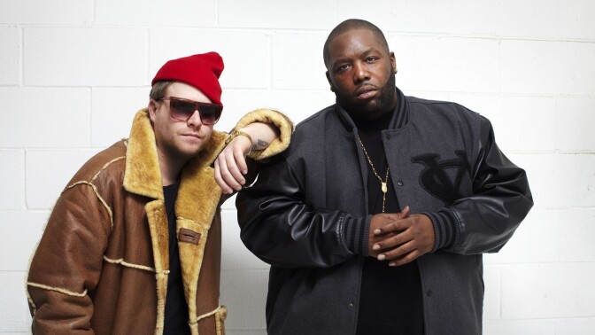 (L-R) EL-P and Killer Mike of the hip-hop group Run The Jewels. 