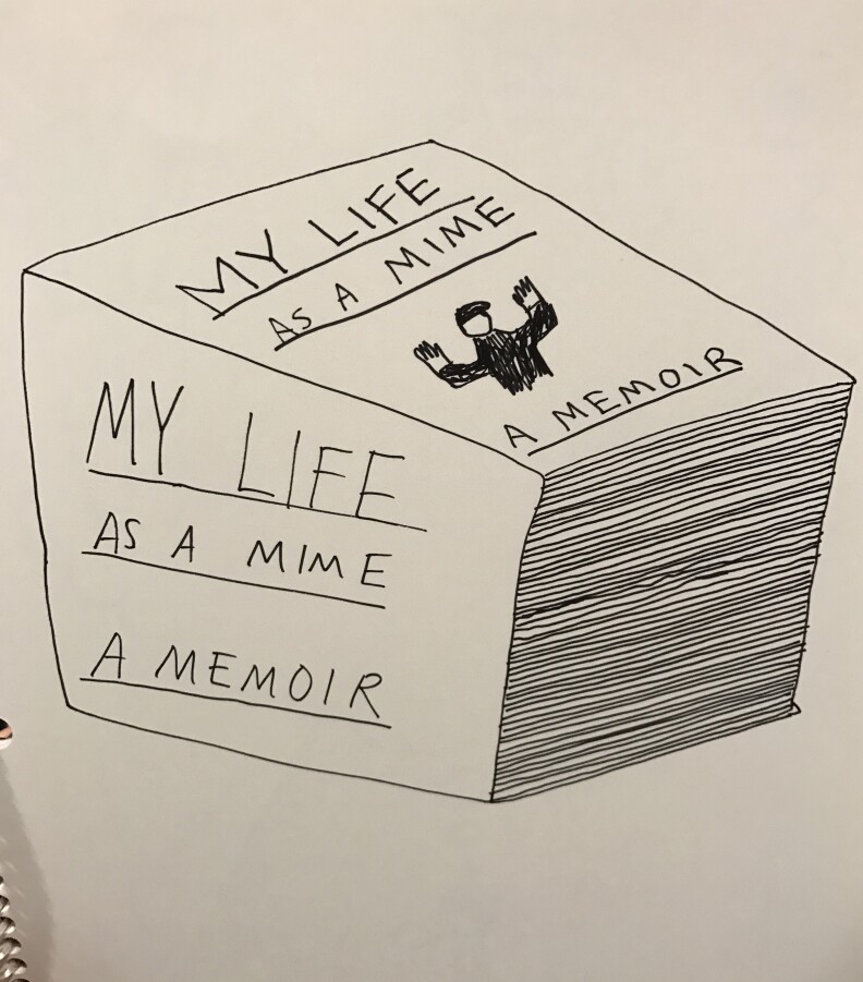 A doodle from one of comedian Demetri Martin's notebooks.