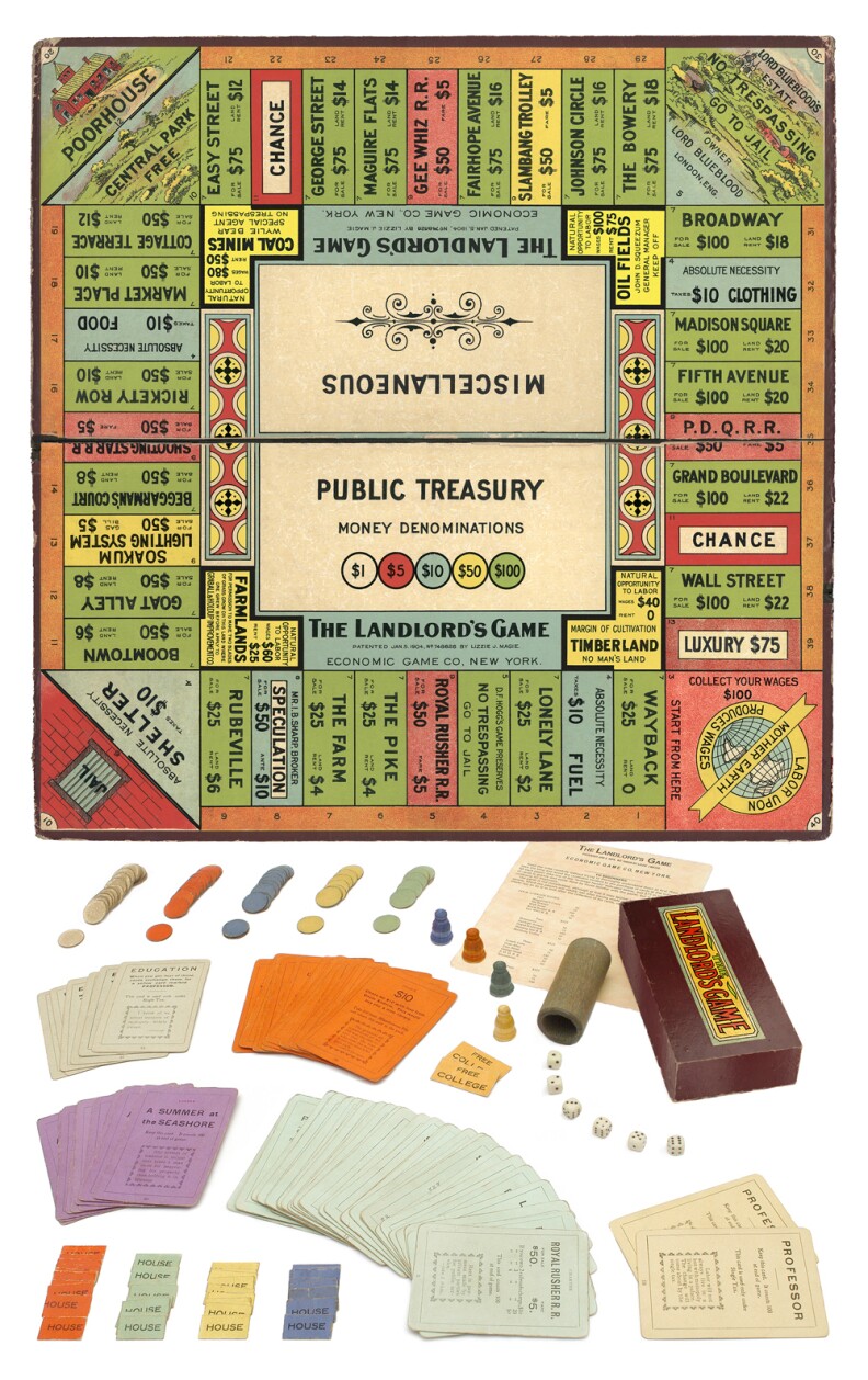 Lizzie Magie's Landlord's Game was an argument against the concentration of wealth.