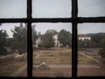 Building 205, pictured here, sits vacant. It was designated as future housing for disabled homeless veterans in 2007.