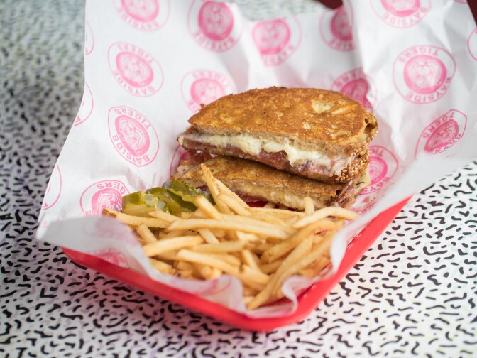 The restaurants menu includes diner classics like the Monte Cristo