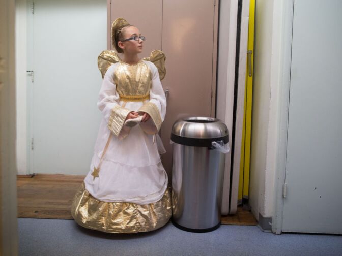 Rachel DeAngelis plays an angel and a party boy in the Westside Ballet's Nutcracker.