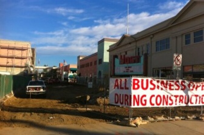 Downtown Santa Ana, California.