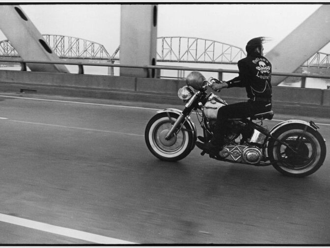 Crossing the Ohio, from The Bikeriders, 1965. 