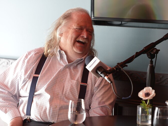 LOS ANGELES, CA - MAY 03: Restaurateur and SiriusXM host Will Guidara tapes his SiriusXM show, "First Date with Will Guidara", featuring Los Angeles Times food critic Jonathan Gold on May 3, 2018 in Los Angeles, California. (Photo by Charley Gallay/Getty Images for SiriusXM)