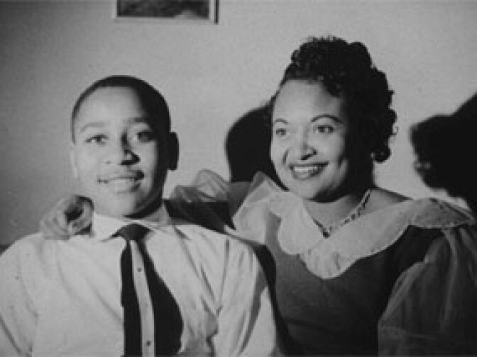 Emmett Till and his mother