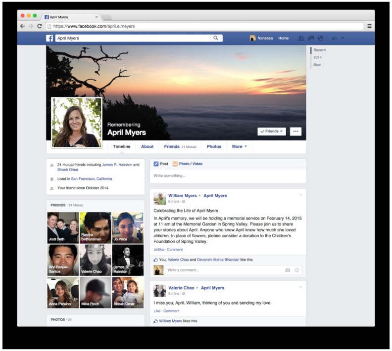 A new feature allows you to choose who will manage your Facebook page when you die. 