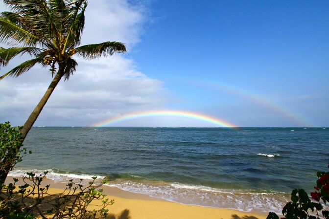 The north shore of Oahu in Hawaii.