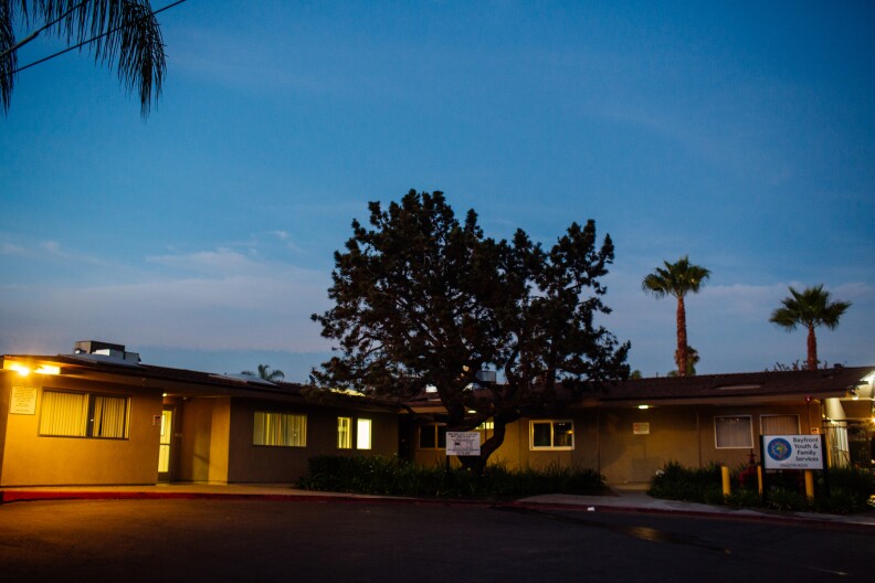 The group home run by Bayfront Youth & Family Services in Long Beach, California.