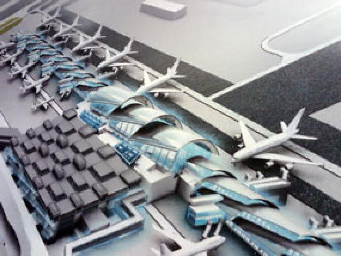 Rendering of expanded Tom Bradley International Terminal.