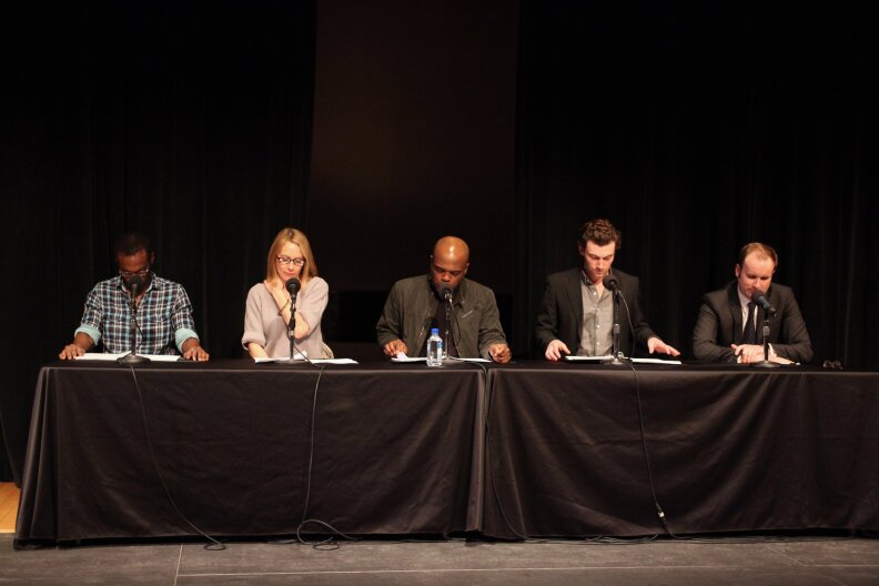 A "Theater of War" performance at Columbia University in 2011.