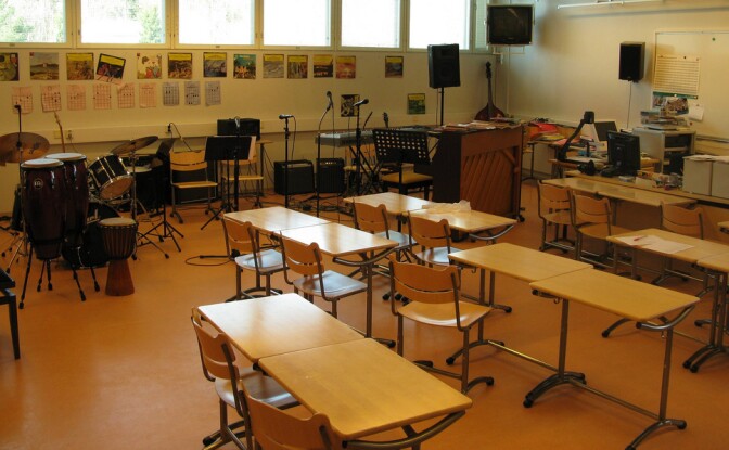 Music classroom (stock).