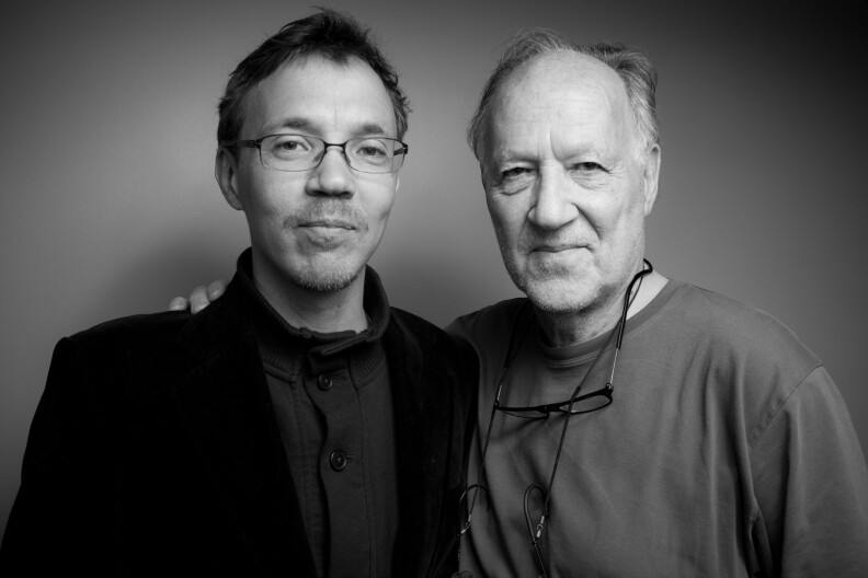 Rudolph and Werner Herzog at KPCC.