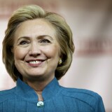 Hillary Rodham Clinton arrives to a signing of her book "Hard Choices", Thursday, July 17, 2014, in Ridgewood, N.J. 