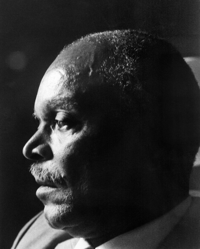 A portrait of US crime novelist Chester Himes dated 24 August 1979 in an unlocated place. (Photo credit should read AFP/AFP/Getty Images)