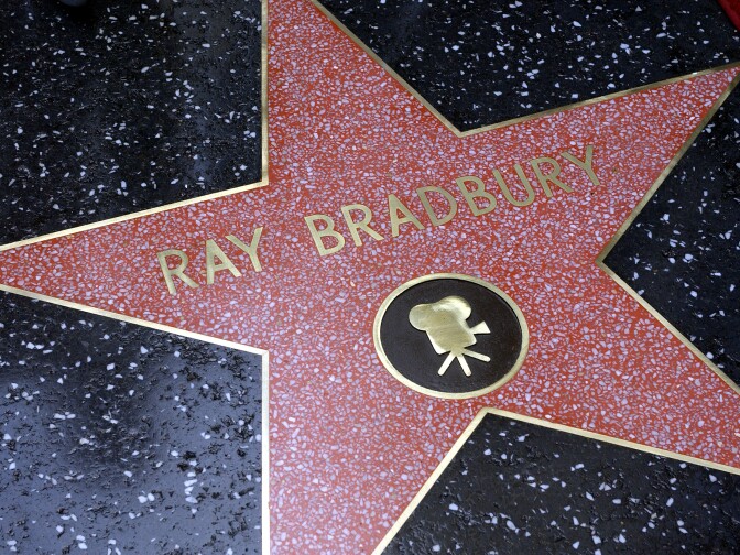 Ray Bradbury's star on the Walk of Fame.