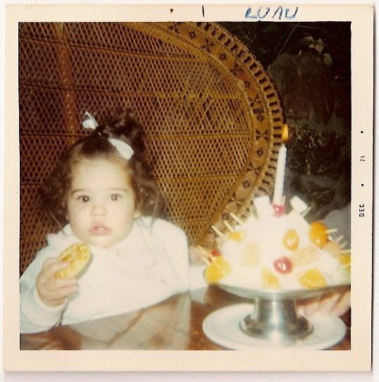 Alison Martino celebrates her first birthday at the Luau tiki restaurant in Beverly Hills.