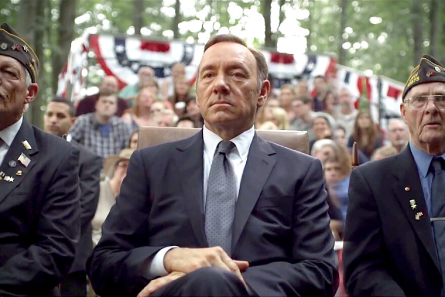 Kevin Spacey stars as Frank Underwood in the Netflix show "House Of Cards."