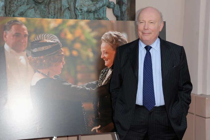 Creator Julian Fellowes arrives at an evening with "Downton Abbey" at Leonard H. Goldenson Theatre on June 10, 2013 in North Hollywood, California. 