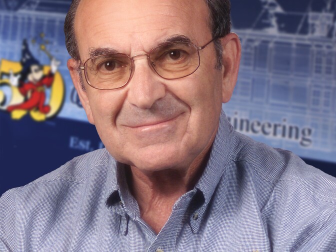 A headshot of DIsney imagineer Marty Sklar.