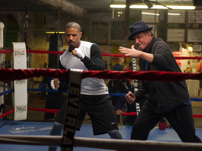 MICHAEL B. JORDAN as Adonis Johnson and SYLVESTER STALLONE as Rocky Balboa in Metro-Goldwyn-Mayer Pictures', Warner Bros. Pictures’ and New Line Cinema’s drama "CREED," a Warner Bros. Pictures release.
Photo by Barry Wetcher
