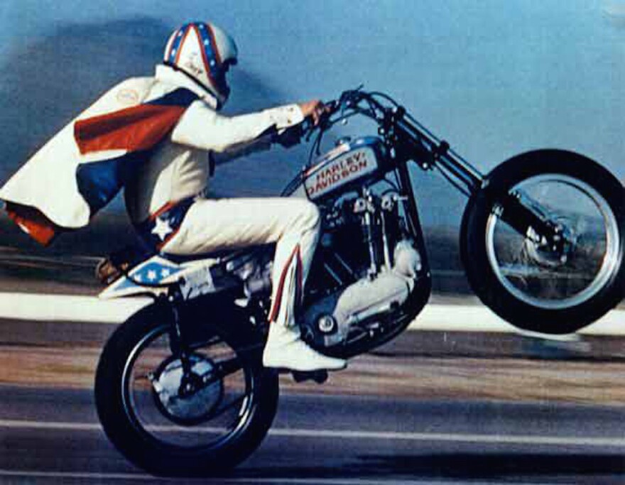 Evel Knievel in full regalia.