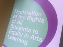 Create CA shared the newly printed handbook with students and educators at an arts education summit April 29, 2017.