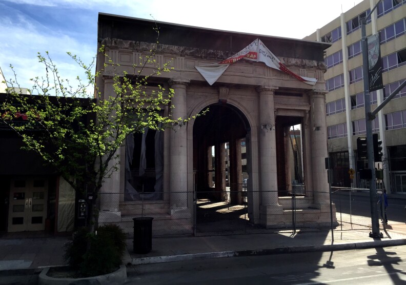Downtown Bakersfield, California.