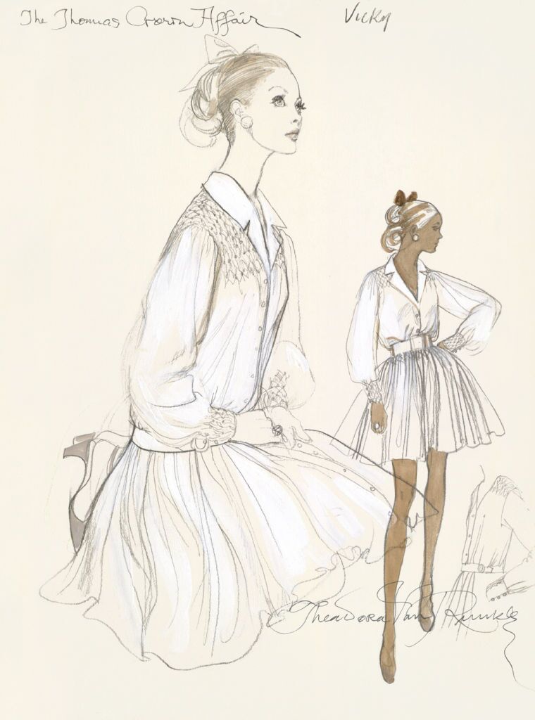 Costume design from "The Thomas Crown Affair."