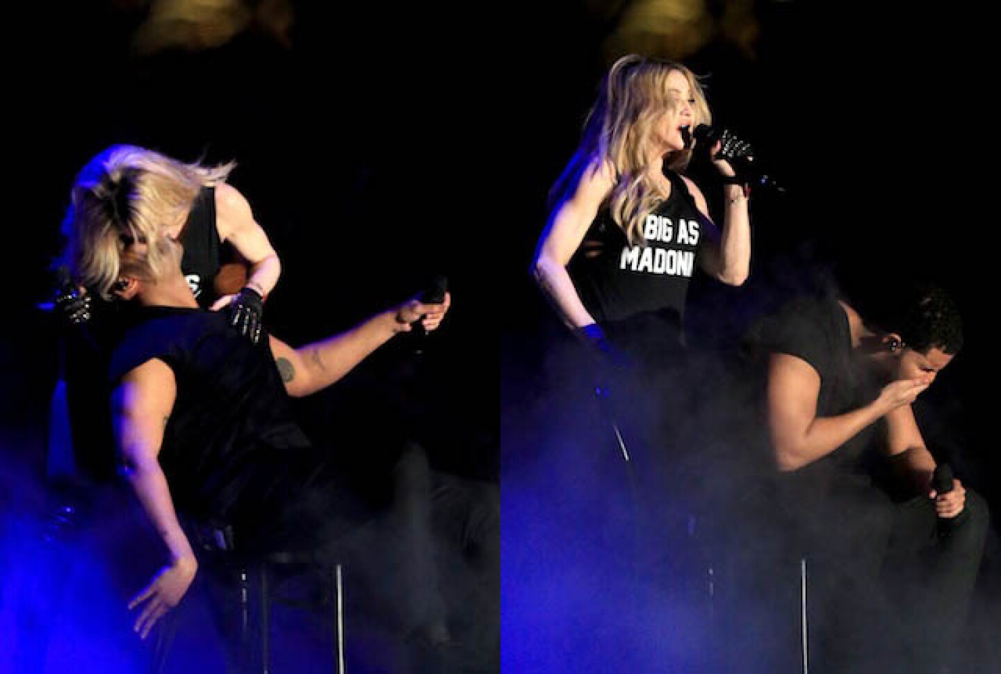 Video Drake Looks Horrified After Madonna Kisses Him At Coachella Laist