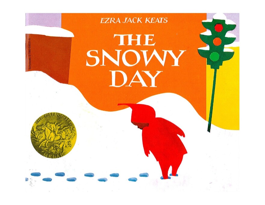 Cover art for Ezra Jack Keats' award winning children's book, "The Snowy Day."  