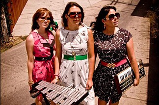Hearts of Palm uses the glockenspiel, omnichord, and a bunch of other instruments we've never heard of to create their eclectic sound.