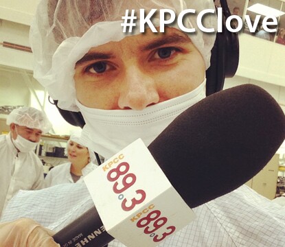 Behind the scenes with KPCC science reporter Sanden Totten. 
