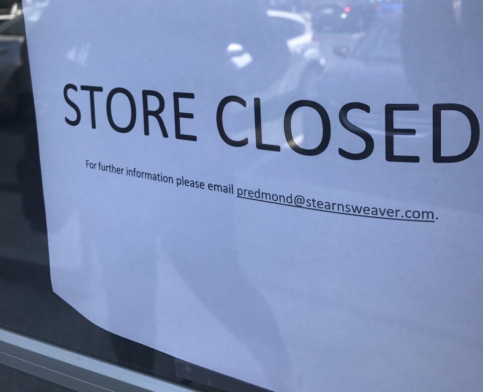As worried brides arrived to the Alfred Angelo store in West Covina, they found that the doors were locked.