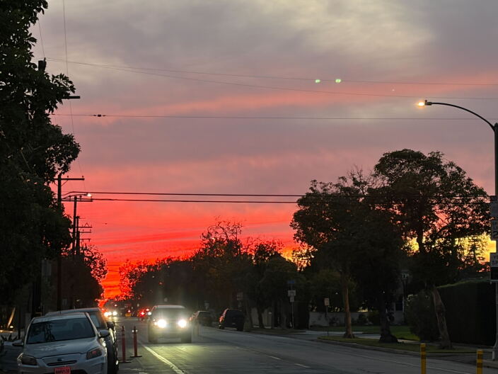 You have Hurricane Odalys to thank for that beautiful sunset last night