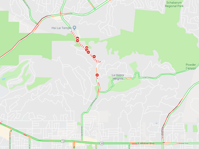 Hacienda road closed indefinitely due to 2019 winter rains