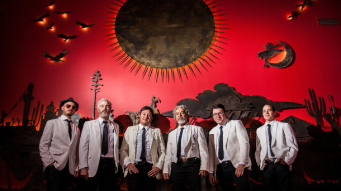 Sergio Mendoza y La Orkesta. Mendoza will perform at "Sonorama! Latin American Composers in Hollywood" at The Getty Center on September 23rd.