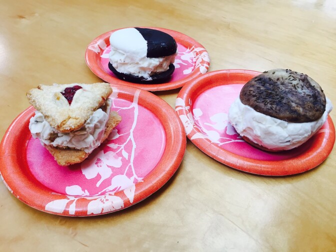 Coolhaus' Jewish deli-inspired ice cream sandwiches.