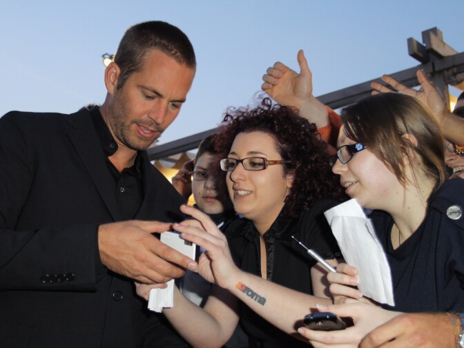 Paul Walker attends the "Fast & Furious 5" premiere at UGC Cinema on April 29, 2011 in Rome, Italy.