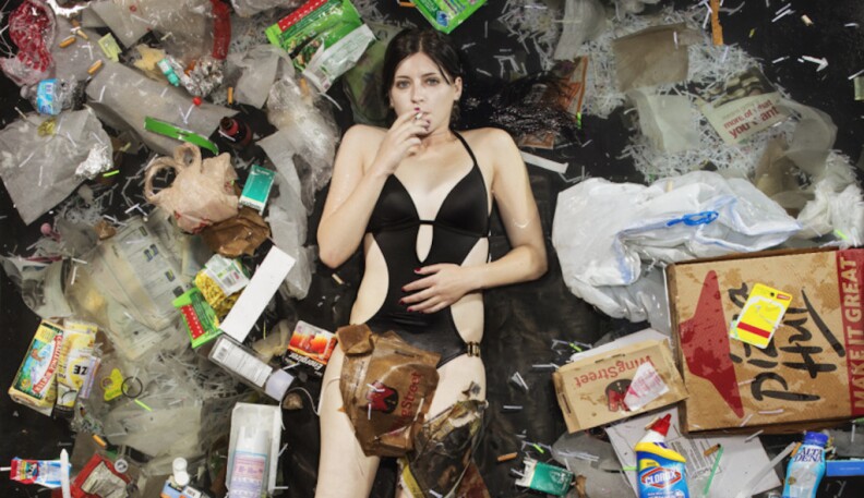 7 Days of Trash is an art exhibit that shows what seven days of trash looks like around the world. 