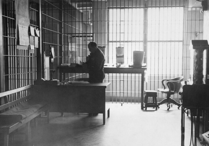 An archival photo of Lincoln Heights Jail.