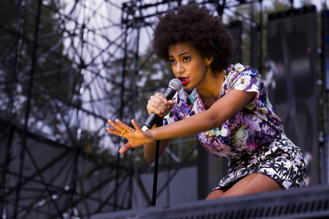 Solange performs on day 2 of the 2013 Budweiser Made in America festival on Sunday, Sept. 1, 2013 in Philadelphia.