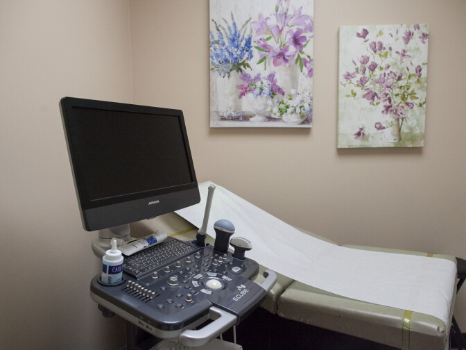 The Women's Pregnancy Care Clinic in Pasadena, Calif. offers basic services like pregnancy tests and ultrasounds, but women are referred elsewhere if they choose to terminate a pregnancy. Kuiphof said that their goal is to offer information and support to aid women in their decisions and that the clinic is choosing to not comply with a new California law mandating that licensed clinics display information about abortions.