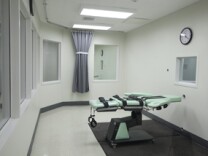 In this photo taken Tuesday Sept. 21, 2010, the death chamber of the new lethal injection facility at San Quentin State Prison.