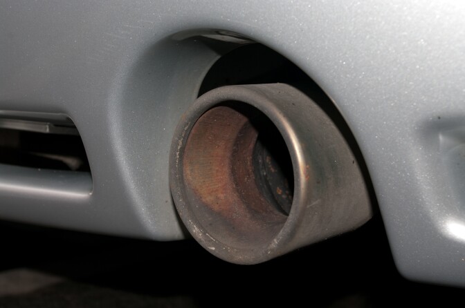 File: Dirty tailpipe