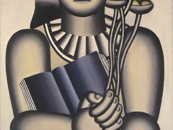 Fernand Léger's 1924 oil on canvas, "Femme au bouquet," is part of the bequest to LACMA.