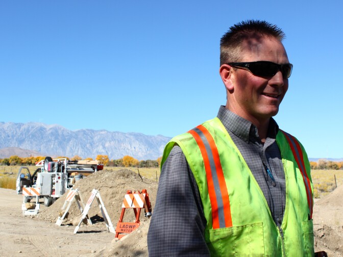 Tim Batchelder grew up in the Owens Valley, and calls high school antics he might have gotten up to on backroads and along drainage ditches "mild." Now he's a labor supervisor for the LADWP. 