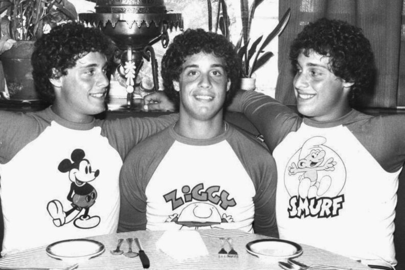 The documentary "Three Identical Strangers" tells the story of triplets who were separated at birth and were reunited by happenstance.