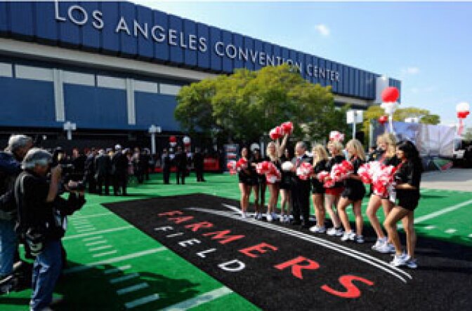 Farmers Field has gone unbuilt for more than three years. Could an NFL team finally be returning to Los Angeles?